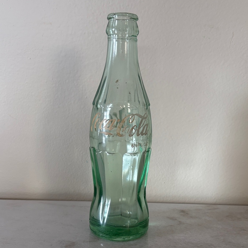 Coca-Cola Vintage Green Glass Bottle